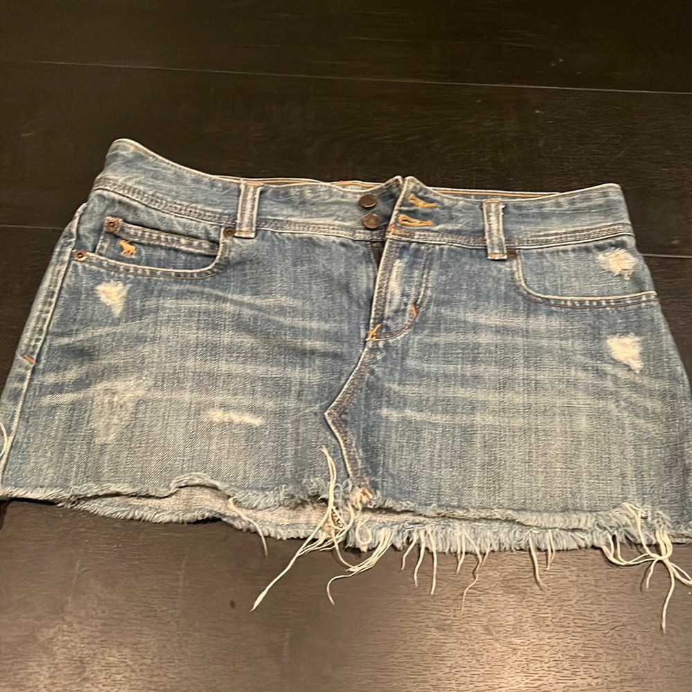 Vintage Abercrombie and Fitch Jean Skirt Circa Early 2000s